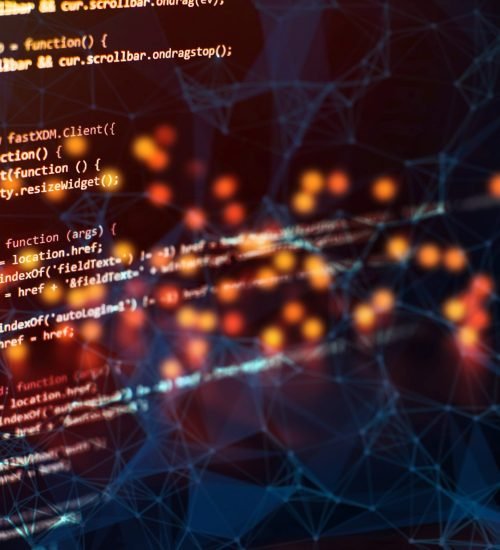 Computer programming often shortened to programming is a process for original formulation of computing problem to executable computer programs such as analysis, developing, algorithms and verificatio Monitor closeup of function source code.Writing programming functions on laptop. Big data and Internet of things trend.